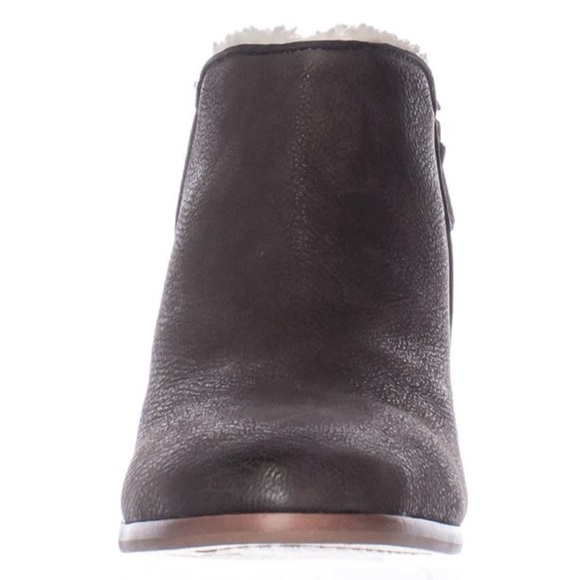 Sam Edelman Ankle Boots Women's Size 8.5 US Coffee Brown Leather Sherpa Lined - Picture 4 of 13